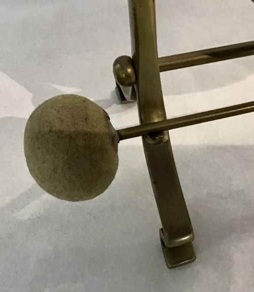 ART NOUVEAU BRASS TABLE GONG - ADDITIONAL PHOTO 4