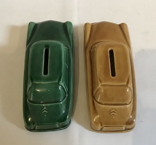 PAIR OF MID 20TH CENTURY CITROEN DS MONEY BOXES - ADDITIONAL PHOTO 1
