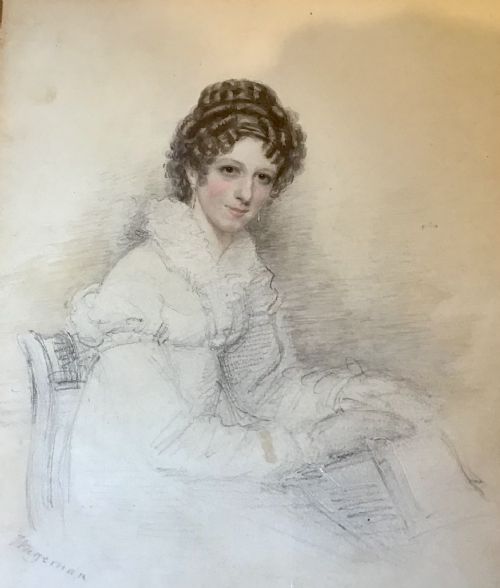 BEAUTIFULLY PAINTED GEORGIAN PORTRAIT OF A YOUNG WOMAN - ADDITIONAL PHOTO 1