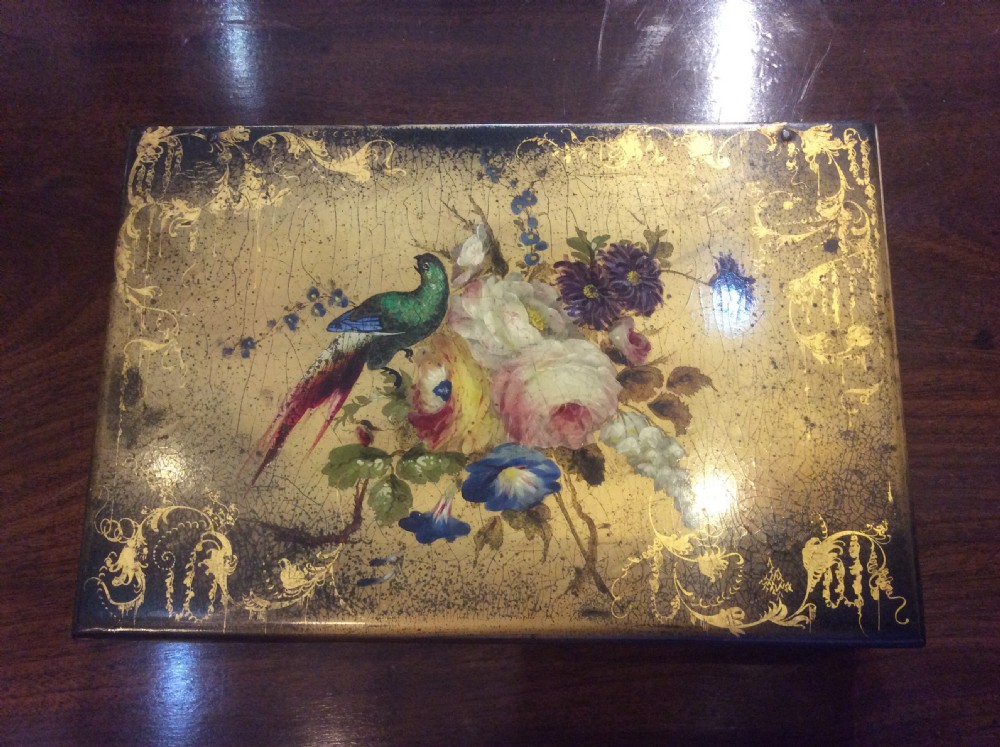 Papier Mache Ladies Writing Box c1830