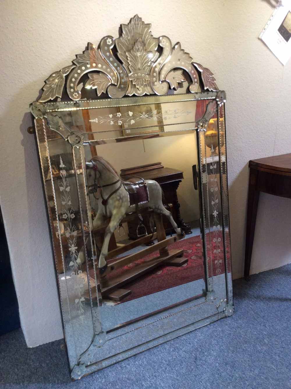 Large 19th Century Venetian Pier Glass