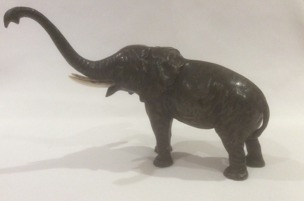 Good Size Cold Painted Elephant