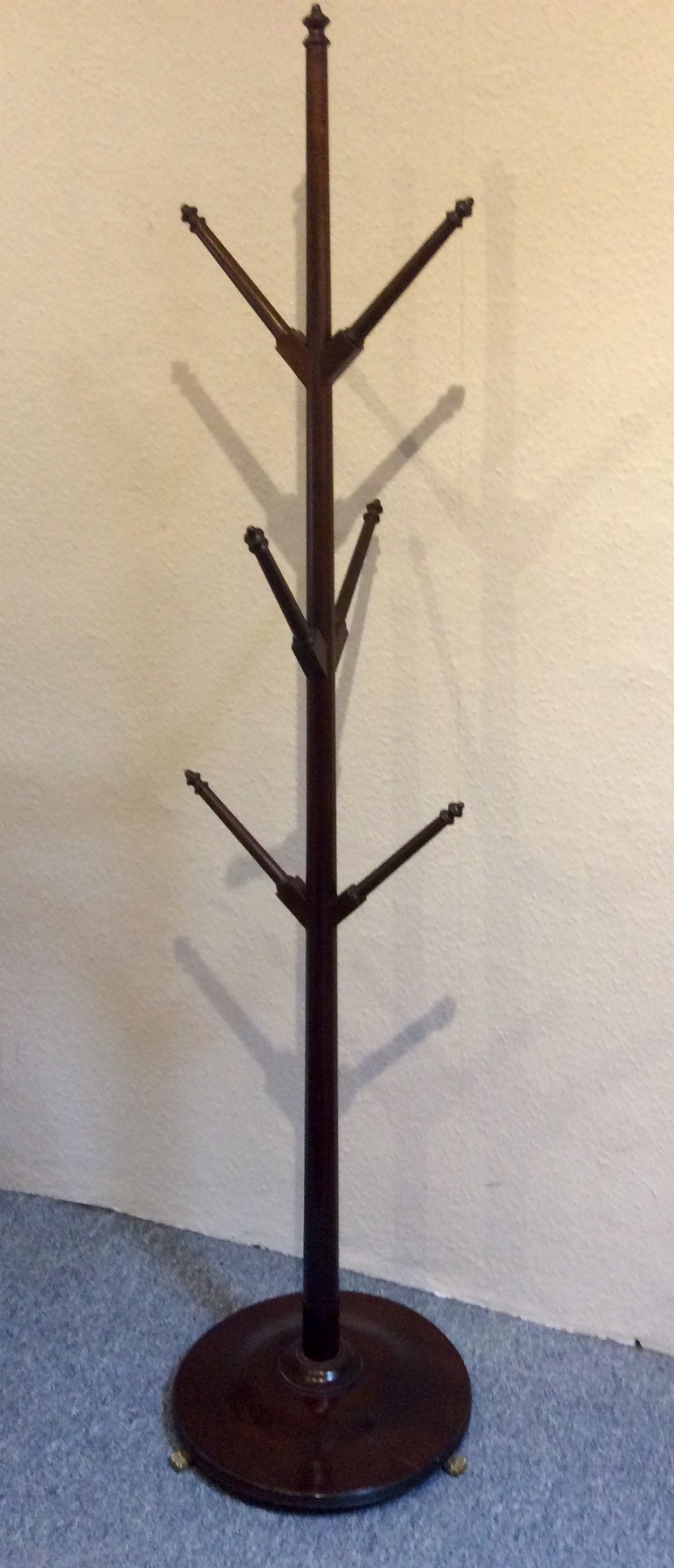19th Century Mahogany Hat Stand
