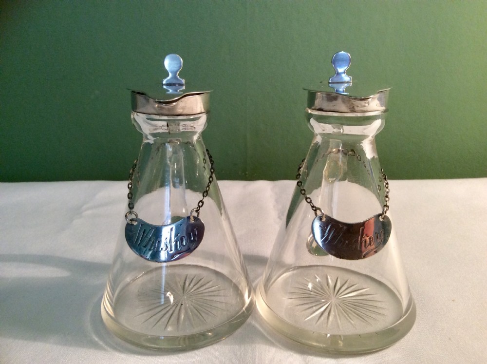 Pair of Edwardian Silver Topped Whiskey Noggins View VIII