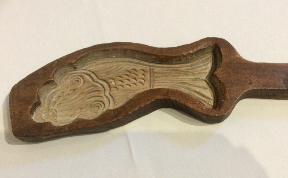 19th Century Fruitwood Biscuit Mould 