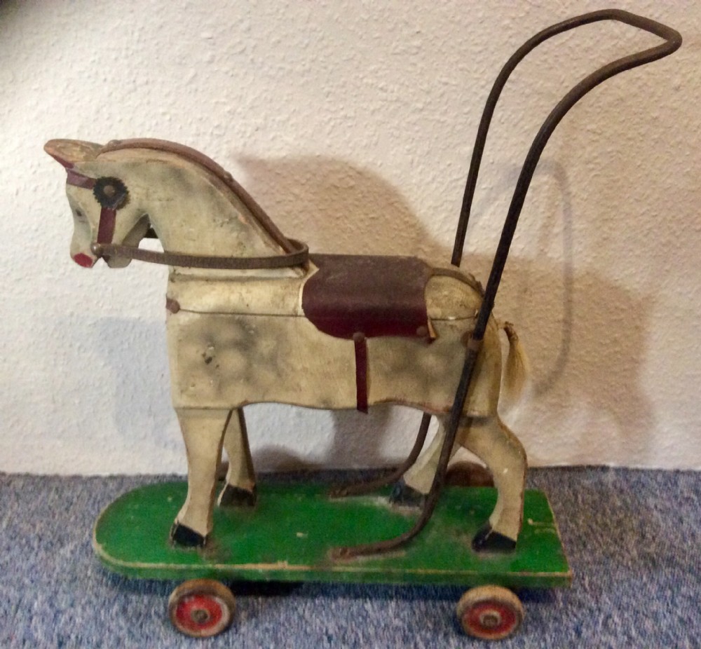 Little Lines Bros Child’s Push-Along Horse