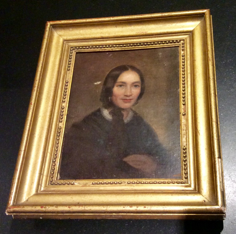 19th Century Oil on Canvas Painting of a Parisian Lady