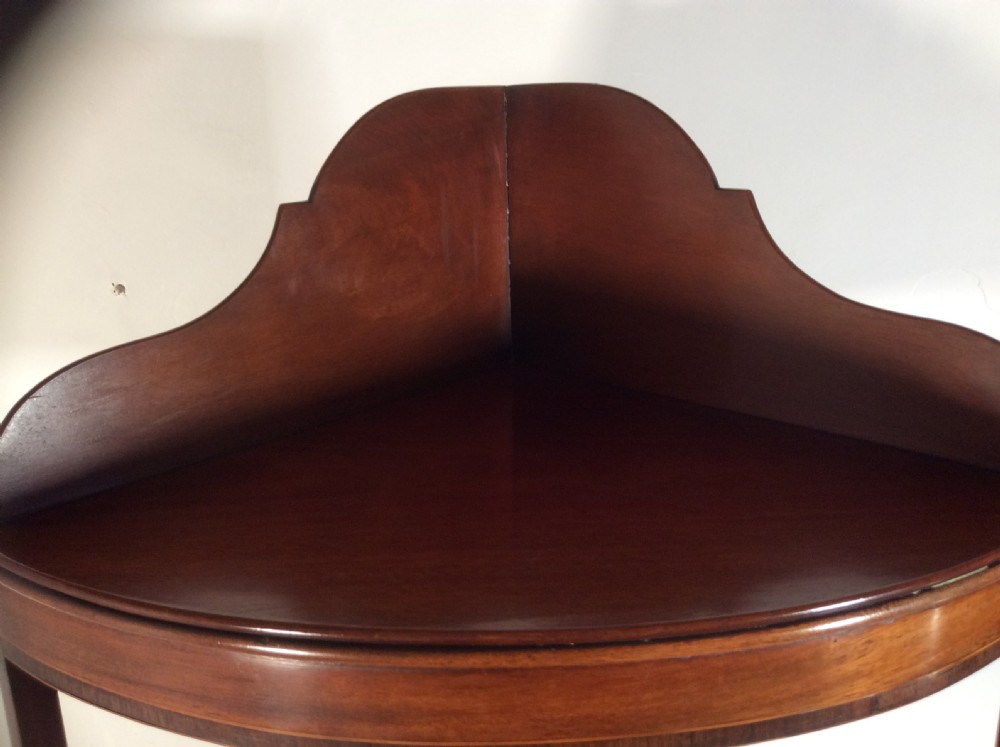 Georgian Mahogany Corner Washstand View IV