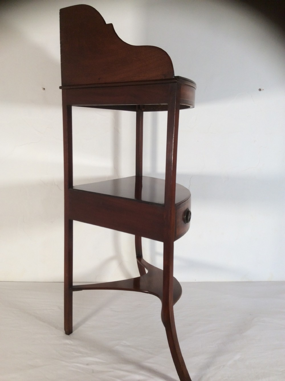 Georgian Mahogany Corner Washstand View V