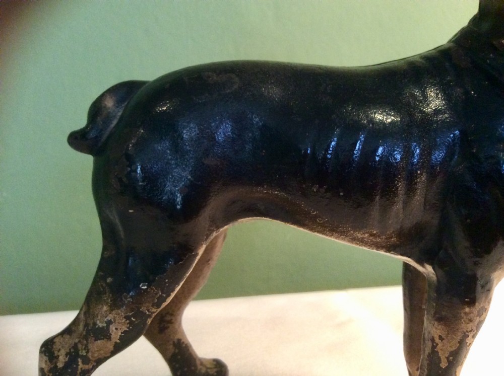 Antique Boston Terrier Door Stop View III