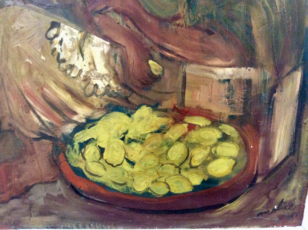 Oil Painting by Luis Vidal Molne, signed and dated 1945 View V