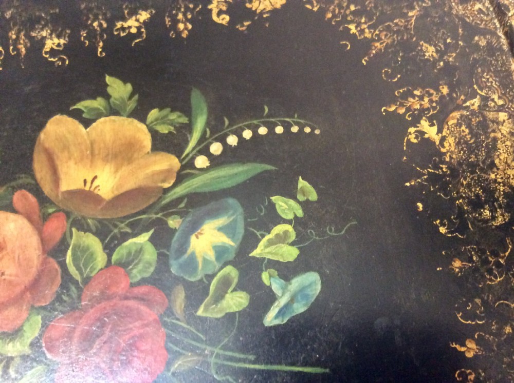 B.WALTON &CO Papier Mache Tray c1845 View III