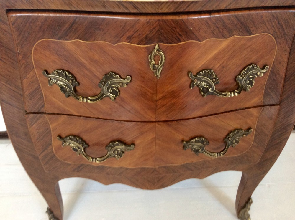 19th Century Miniature French Kingwood Bombe Commode View III