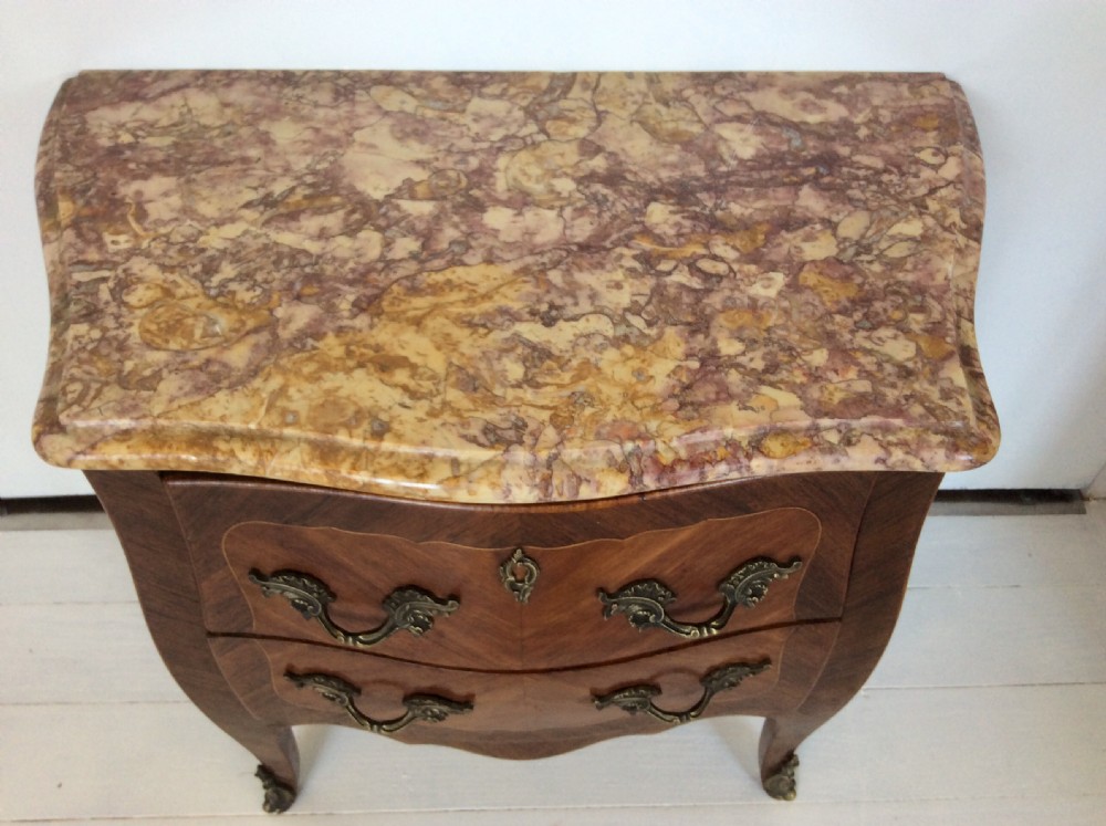 19th Century Miniature French Kingwood Bombe Commode View IV