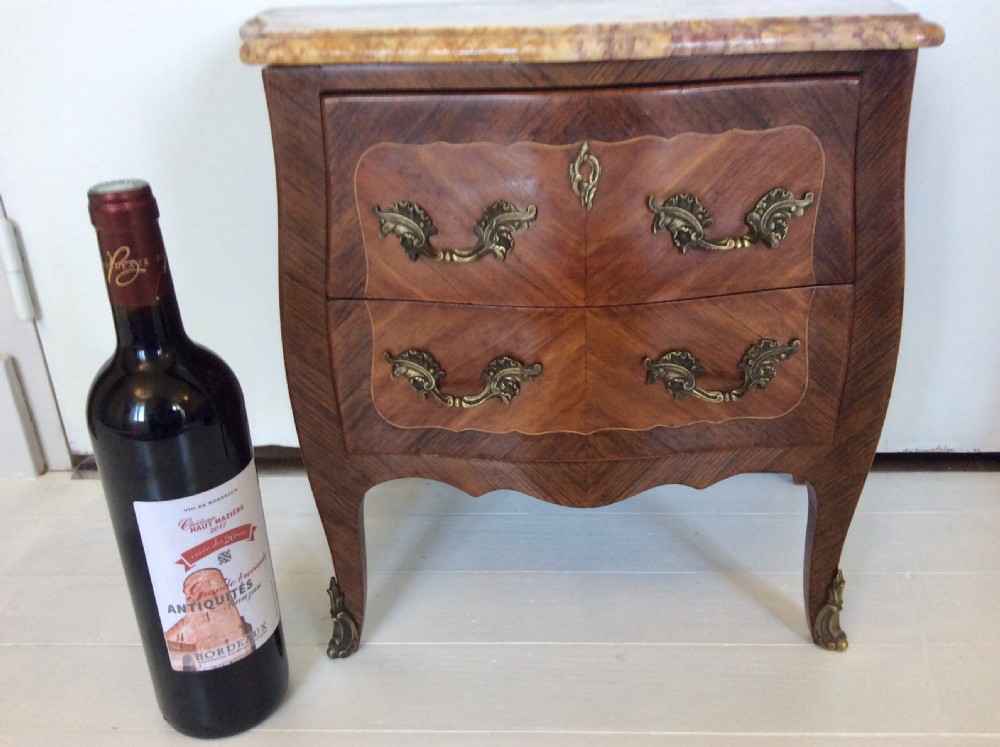19th Century Miniature French Kingwood Bombe Commode View X