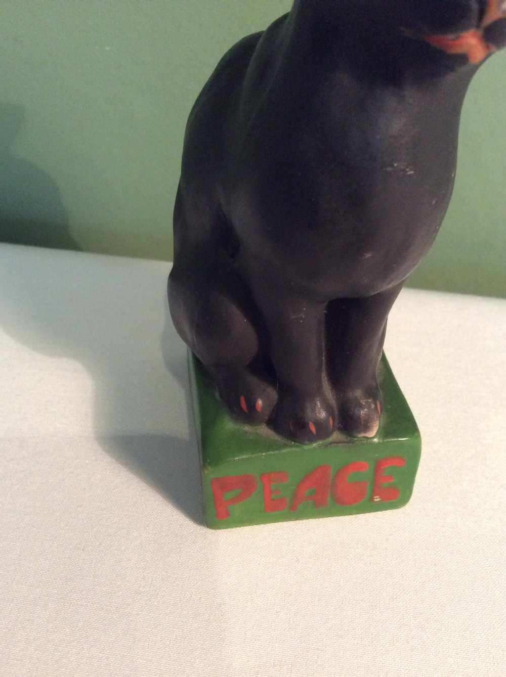 WW1 Pottery Peace Cat View IV