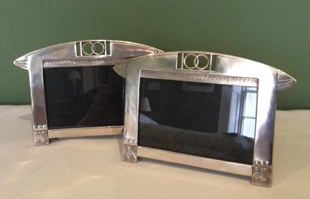 Two WMF Jungendstil Silver Plate Photograph Frames