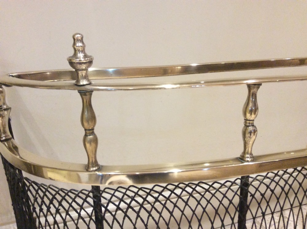 19th Century Bow Fronted Fire Guard View III