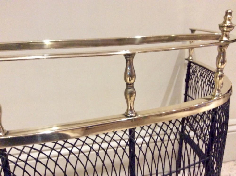 19th Century Bow Fronted Fire Guard View VI