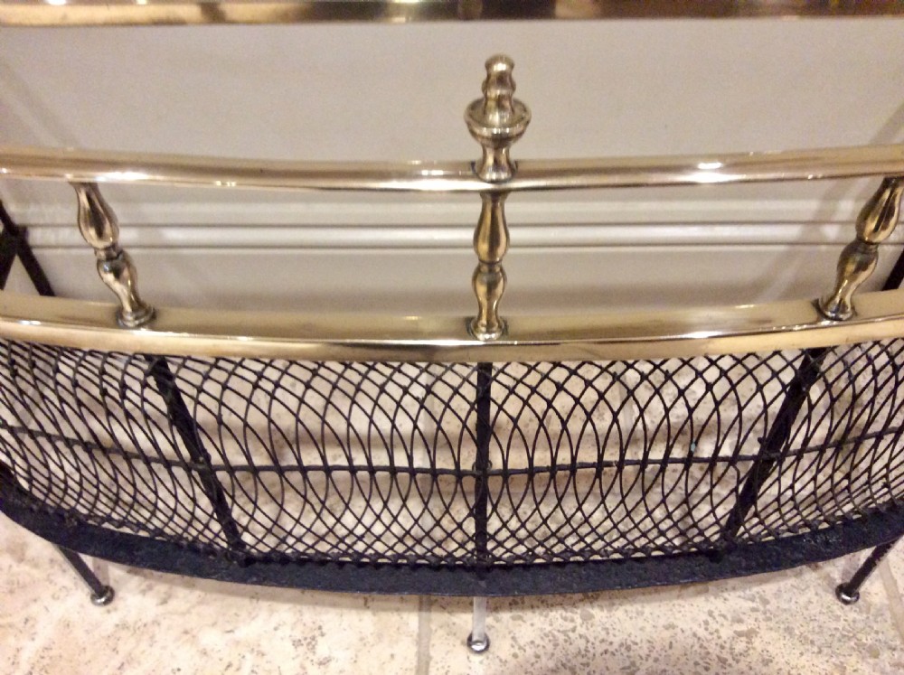 19th Century Bow Fronted Fire Guard View VII