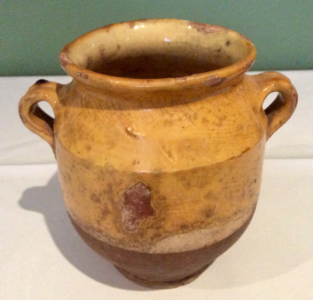 Small Antique French Confit Pot