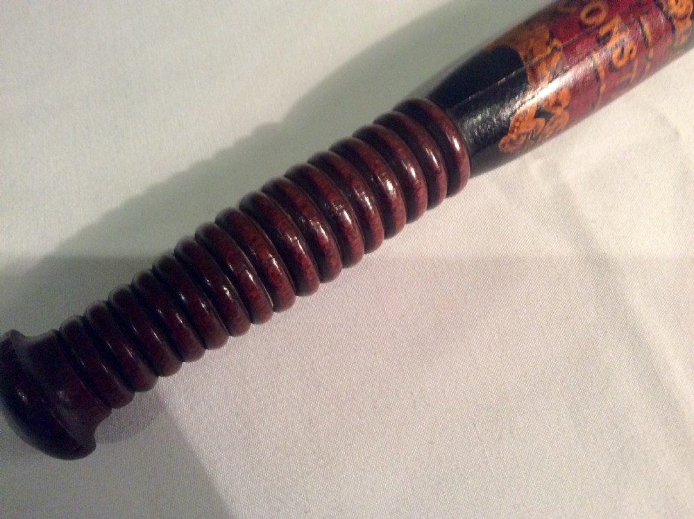 Victorian Painted Police Truncheon c1870  View IV