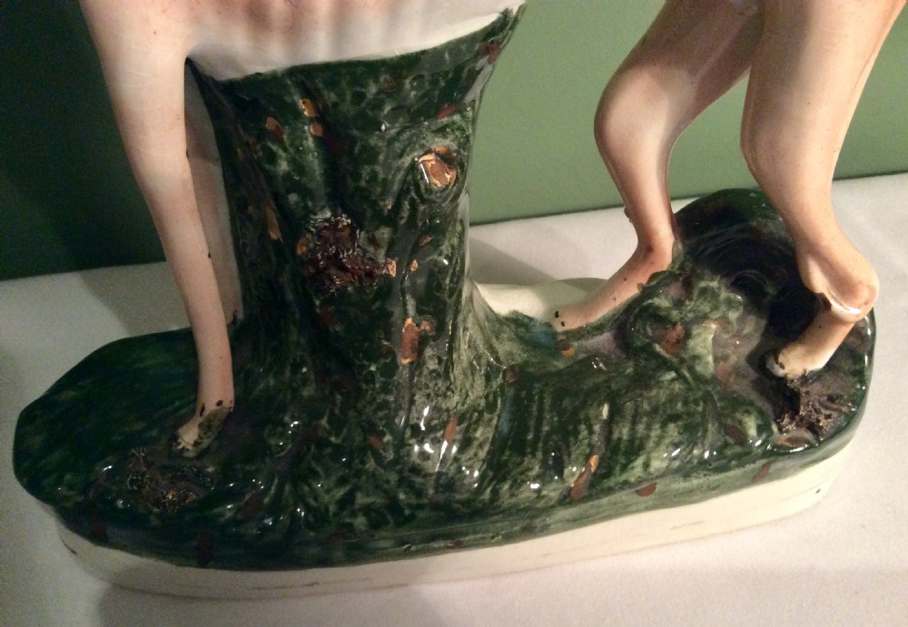 Pair of large 19th Century Staffordshire Hunting Dogs View VII