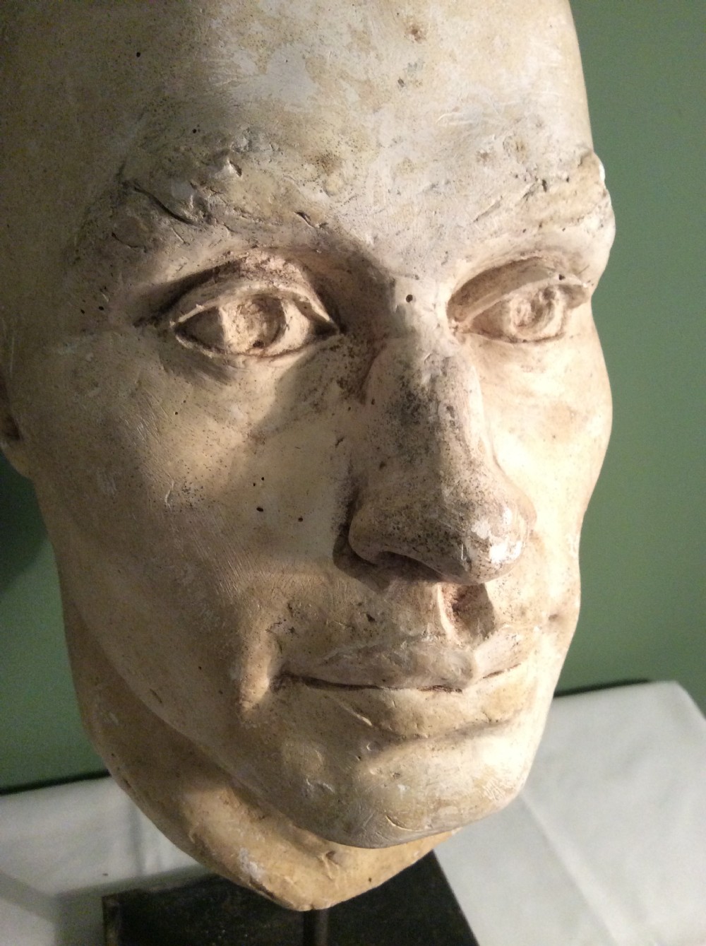 1930s Plaster Bust of a Gentleman  View III