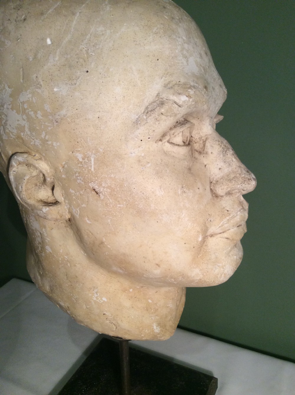 1930s Plaster Bust of a Gentleman  View V