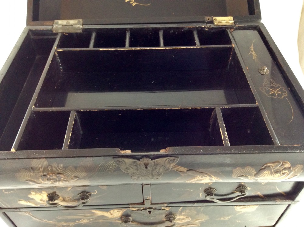 19th Century Large Chinoiserie Workbox   View IV