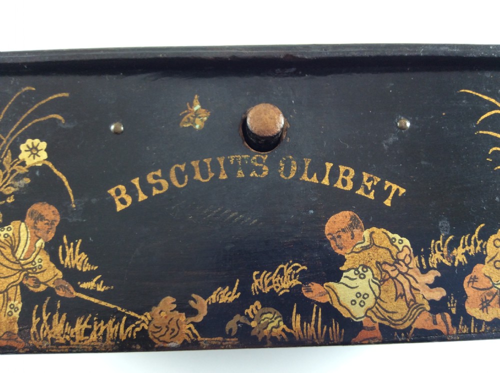 1920s French Chinoiserie Biscuit Box  View IX