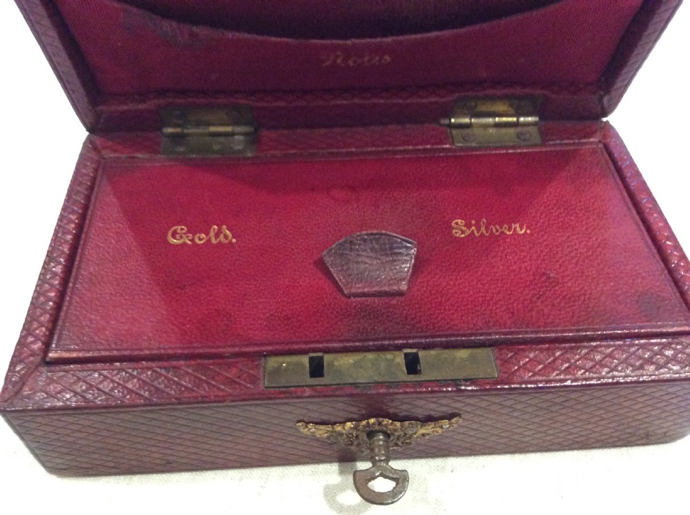 Edwardian Ladies Leather Cash Box View II