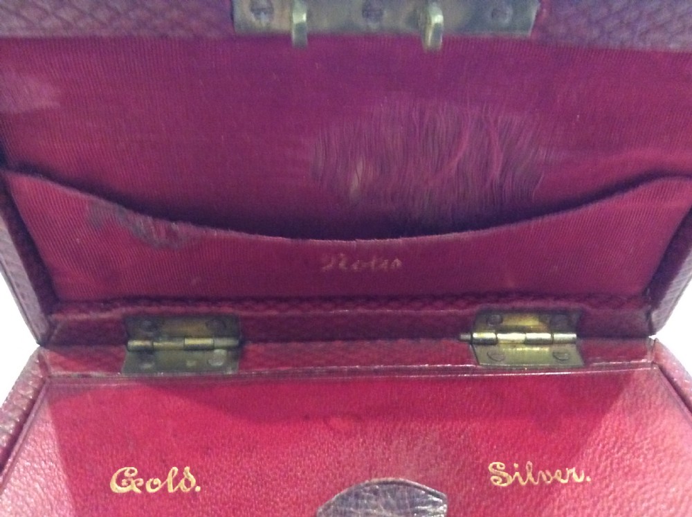 Edwardian Ladies Leather Cash Box View III