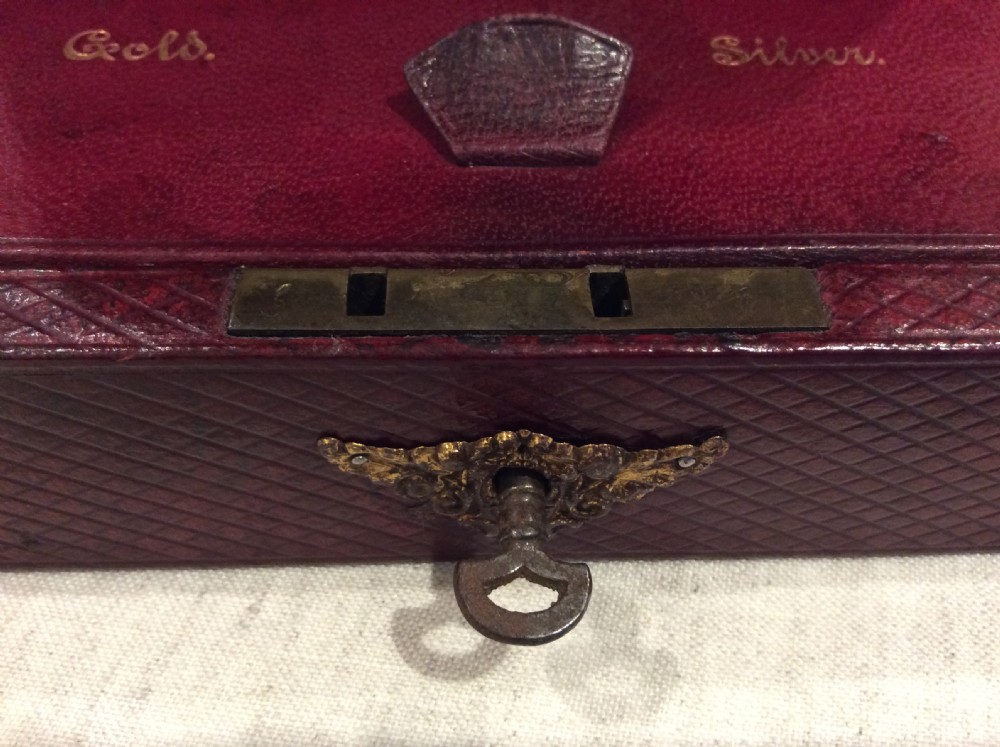 Edwardian Ladies Leather Cash Box View VI