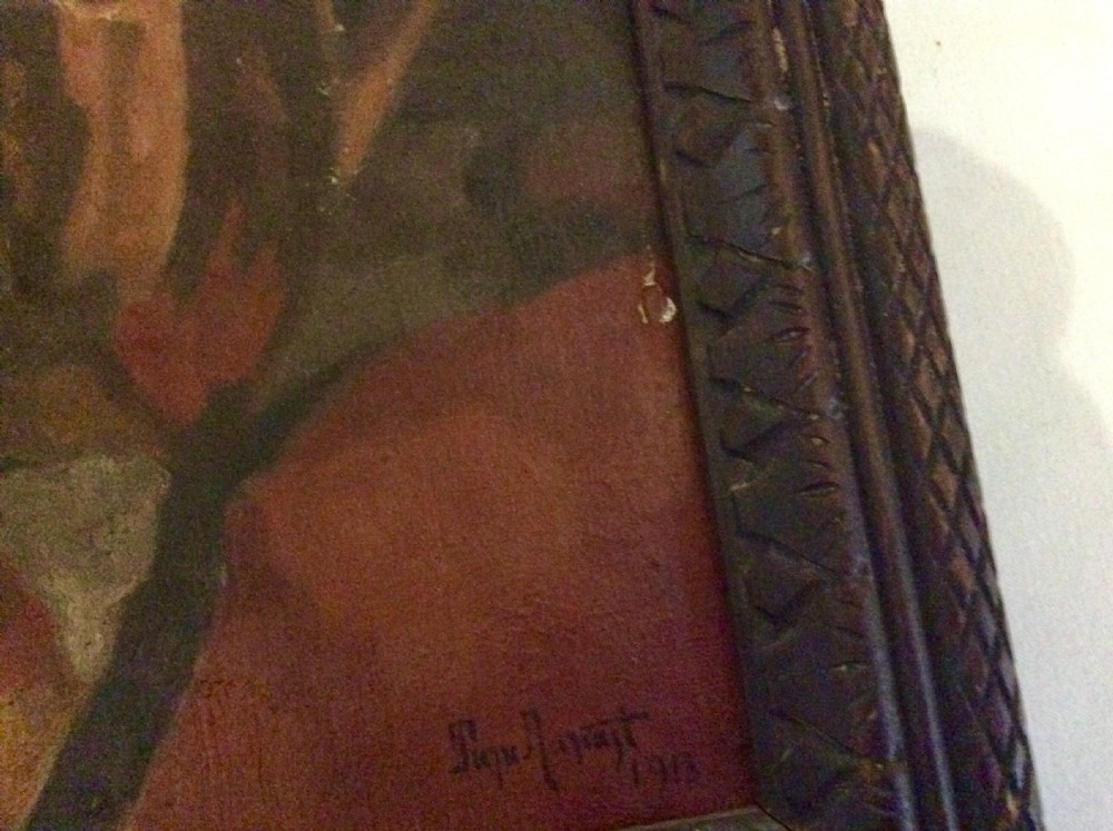 Still Life Oil Painting dated 1918 View III