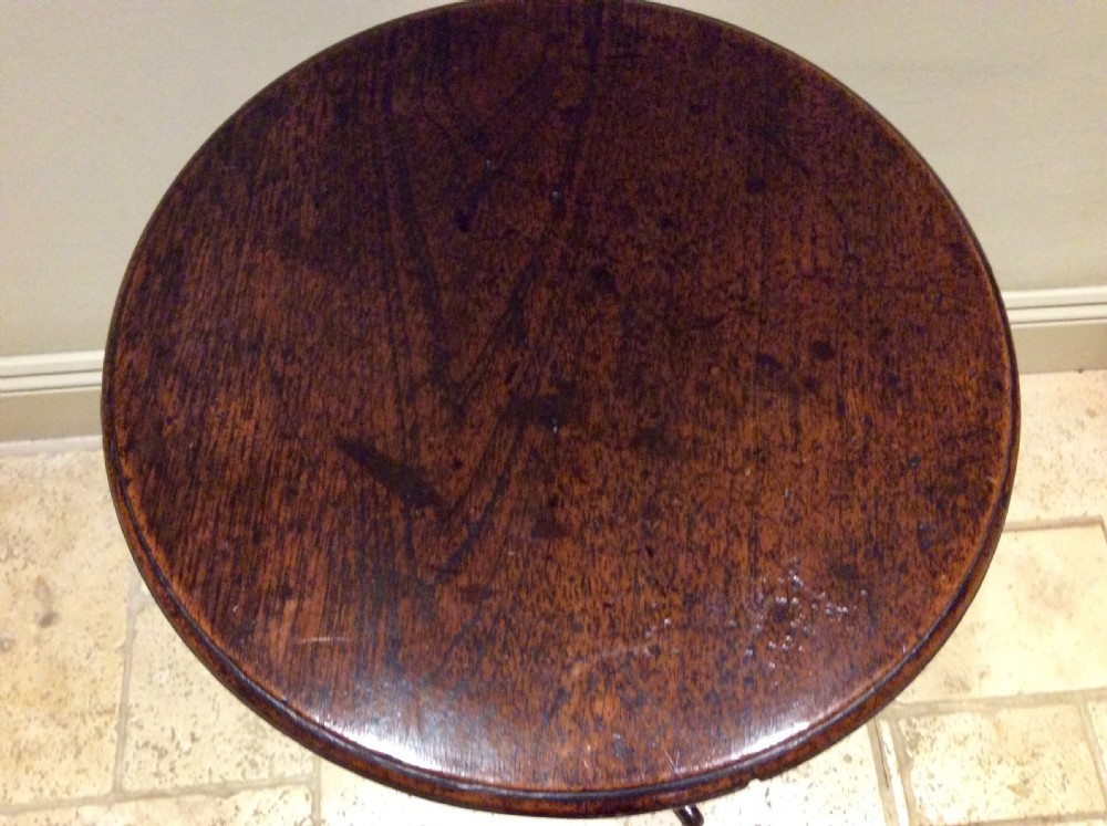 Georgian  Oak Tripod Table  View IV