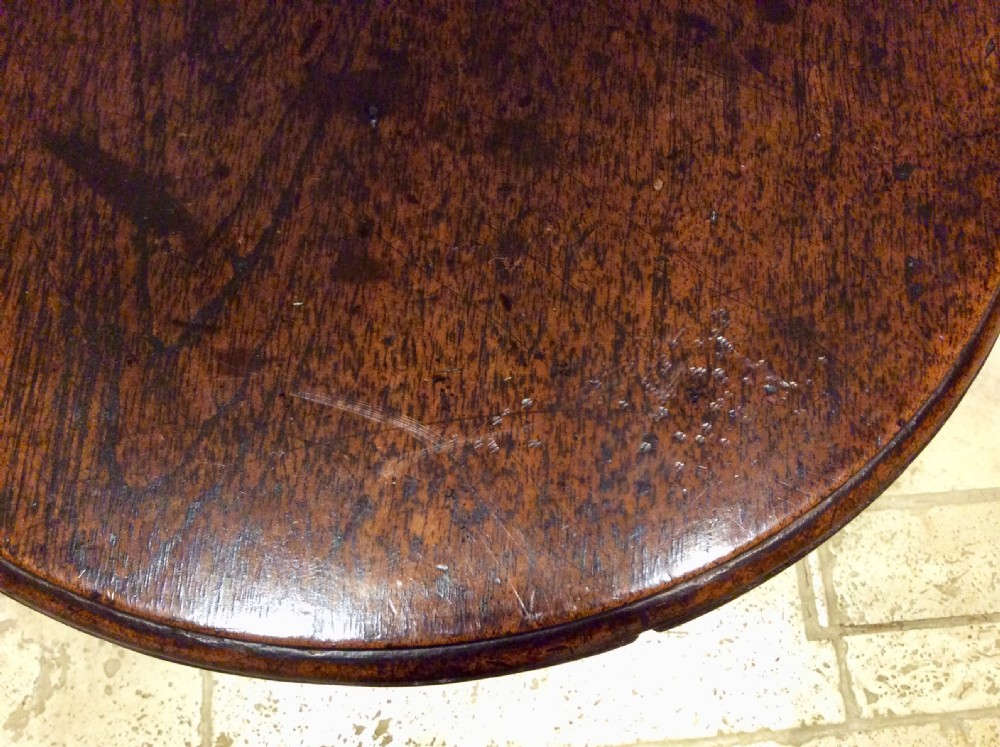 Georgian  Oak Tripod Table  View V