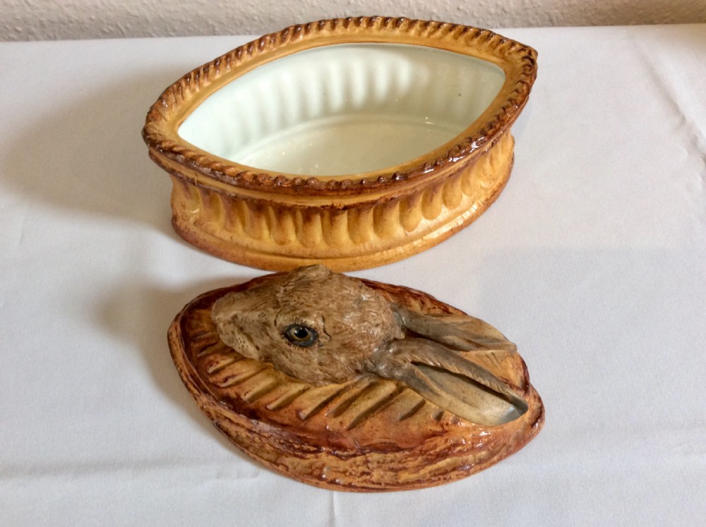 French Terrine with Hare Head Lid View VI