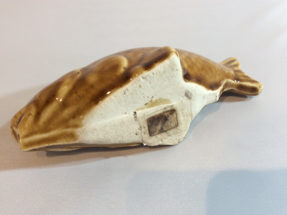 Early 20th Century French Fish Money Bank  View II