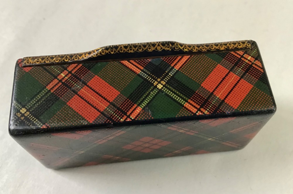 Little Mauchline Tartanware Box View III