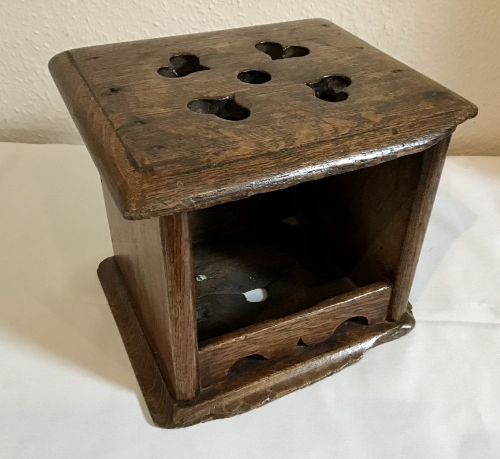 19th C Oak Foot Stove or ‘Voetstofie’’