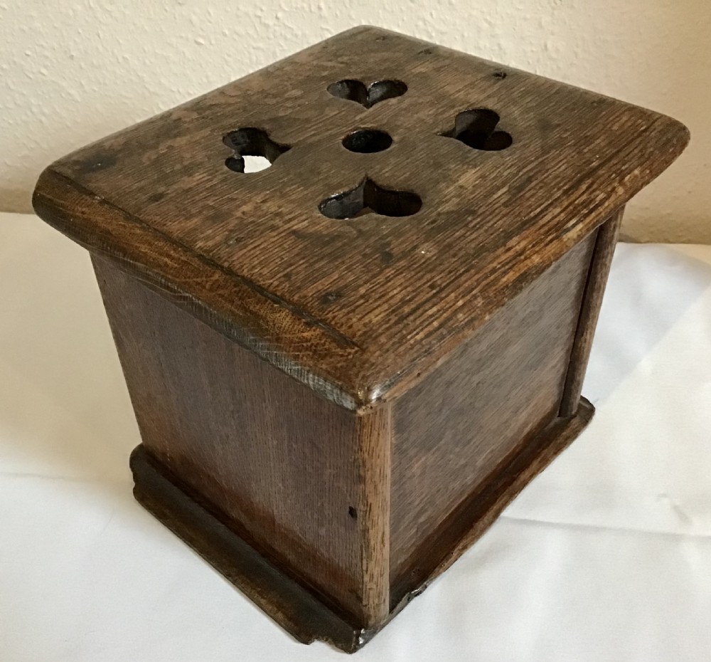 19th C Oak Foot Stove or ‘Voetstofie’’ View II