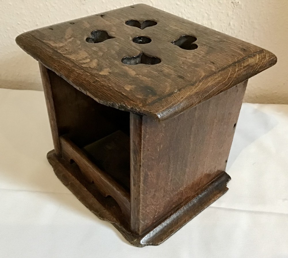 19th C Oak Foot Stove or ‘Voetstofie’’ View IV