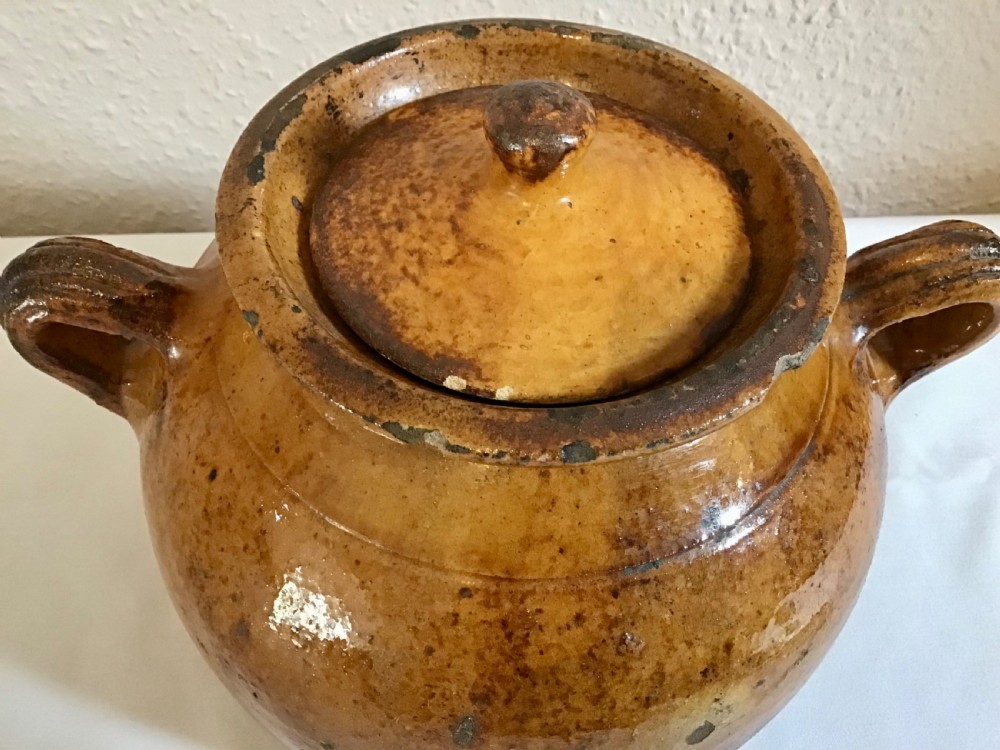 Antique Belgian Bean Pot View IV