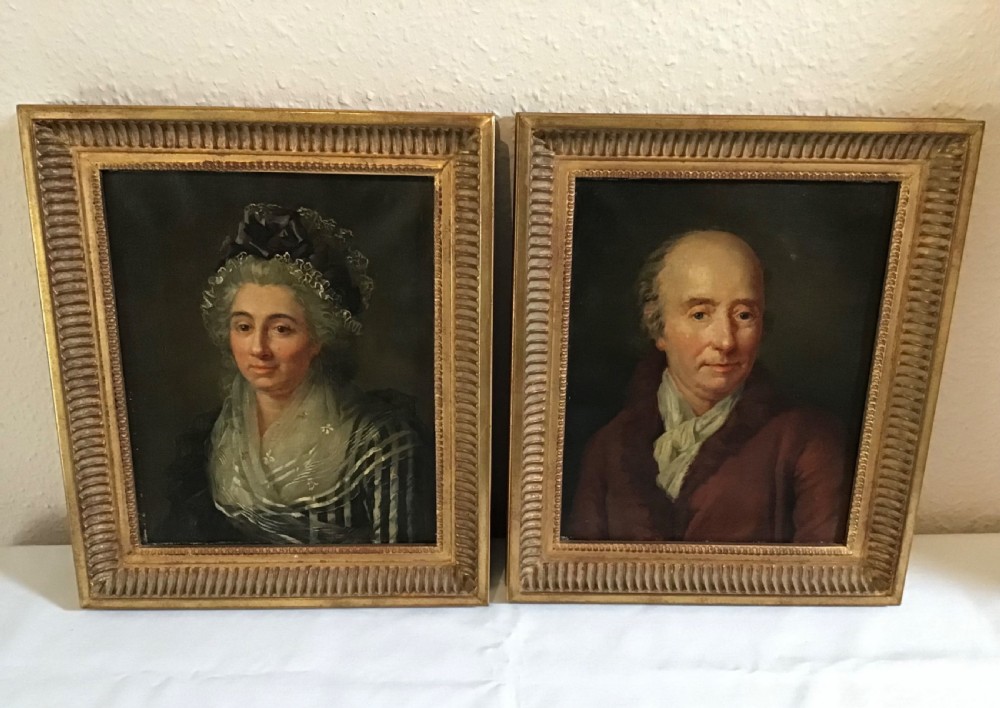 Exceptional pair of 18th Century French Portraits 