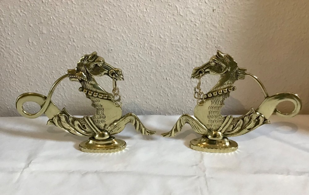 Pair of Venetian Brass Gondola Ornaments 