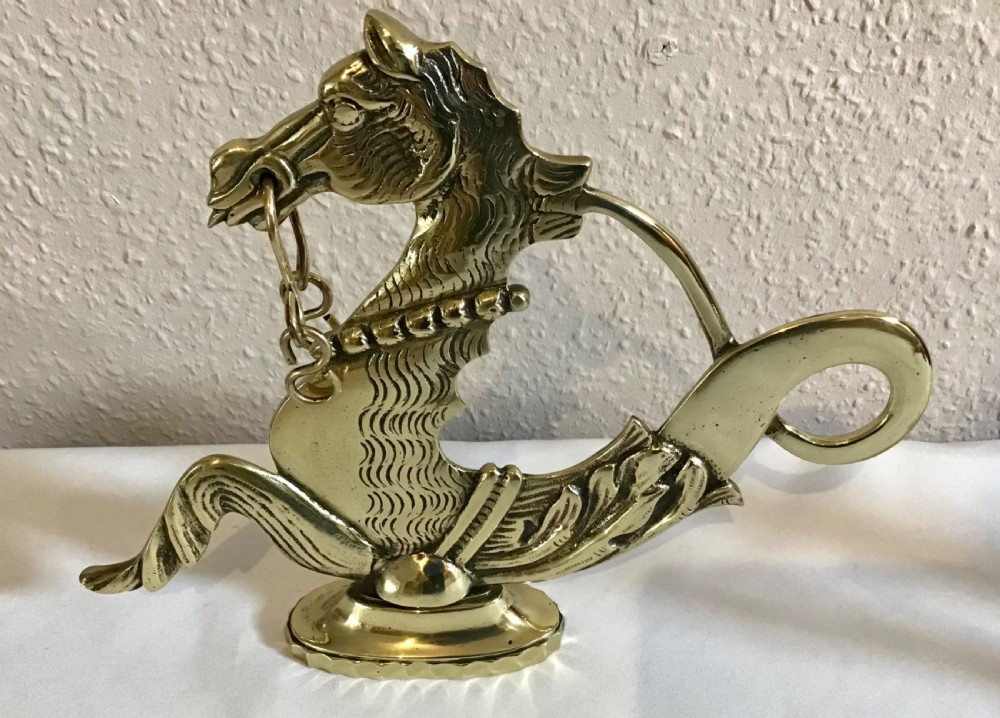 Pair of Venetian Brass Gondola Ornaments  View V