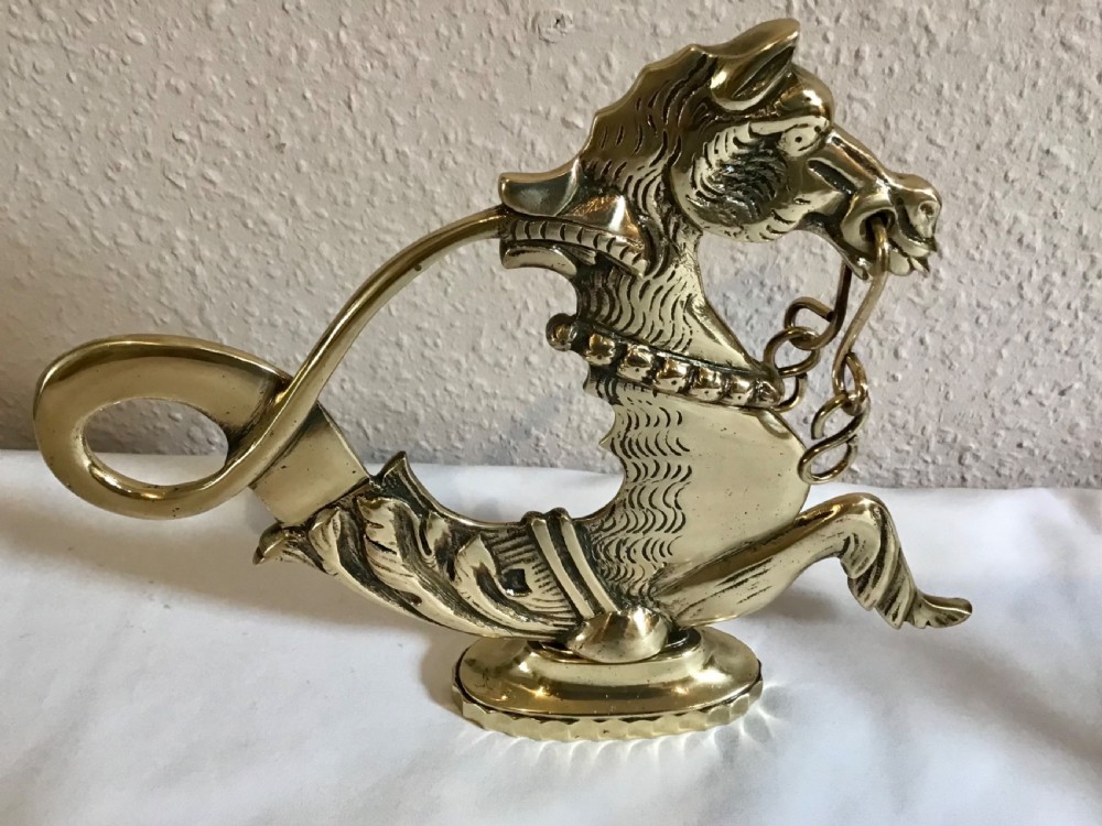 Pair of Brass Venetian Gondola Ornaments  View V