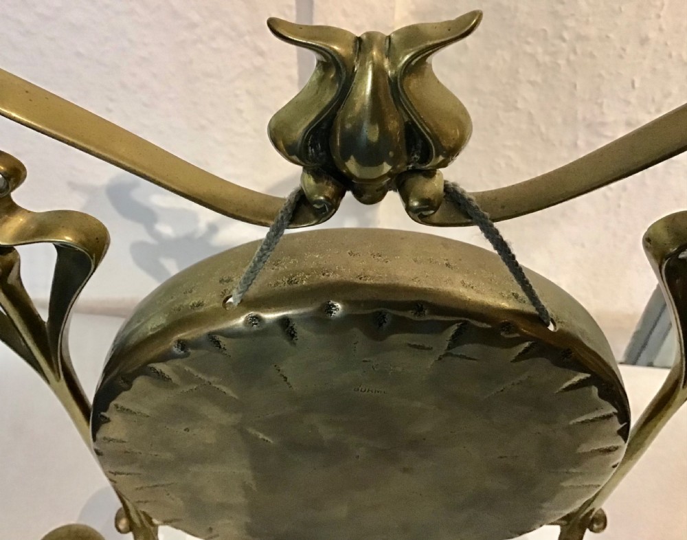 Art Nouveau Brass Table Gong View IV