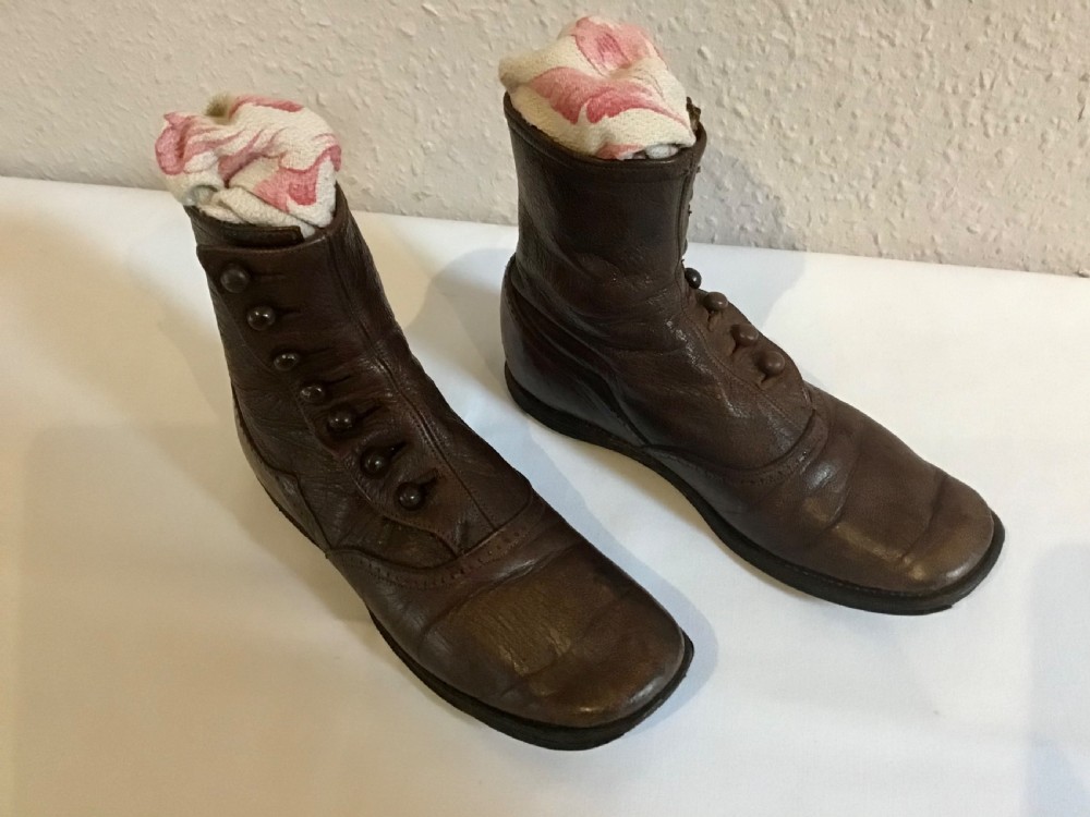 Pair of Victorian Childs Leather Boots 